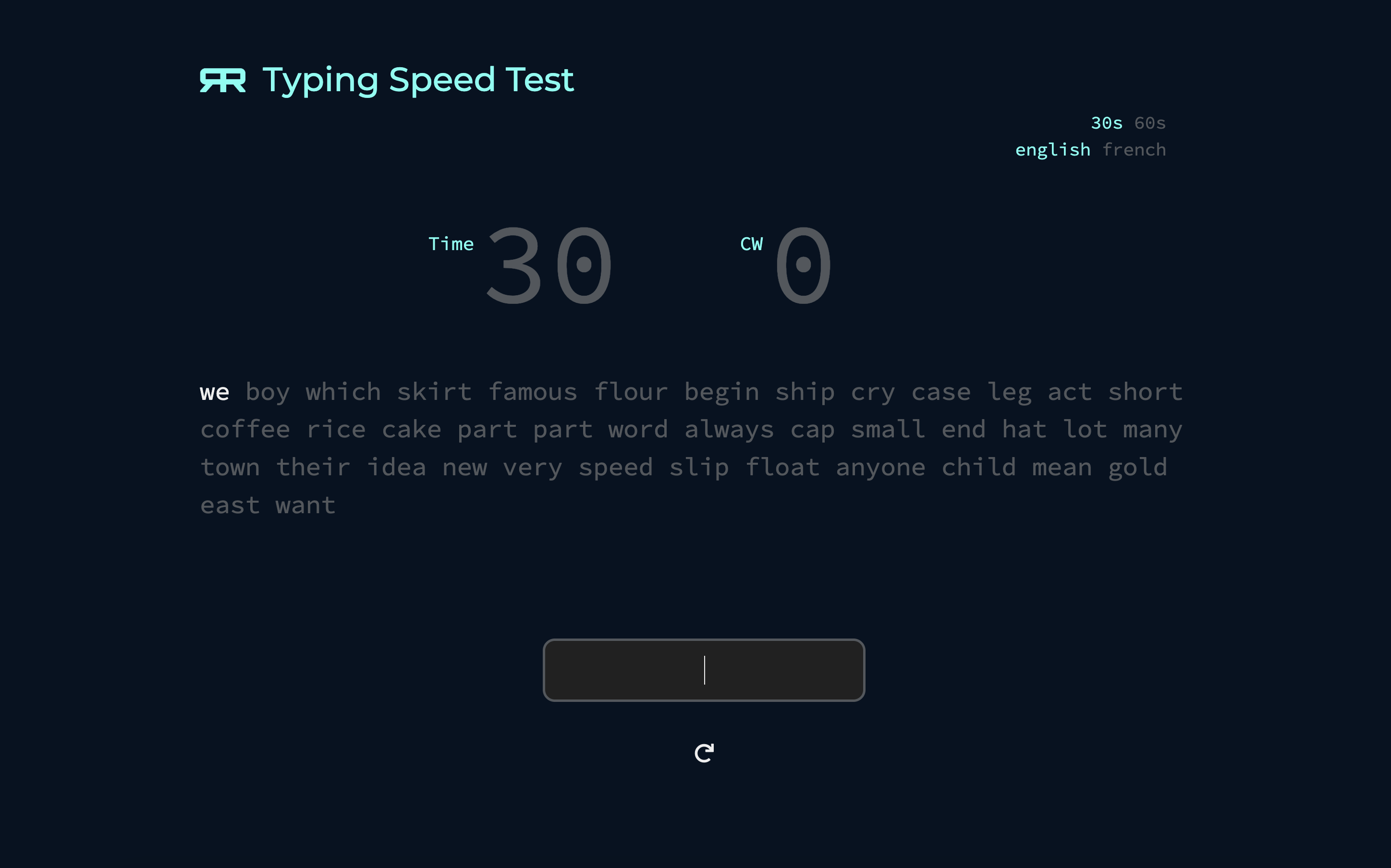 Typing Speed Test